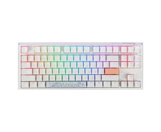 Клавиатура Ducky One 3 TKL Cherry MX Silent Red RGB UA USB White (DKON2187ST-SUAPXPWWWSC1)