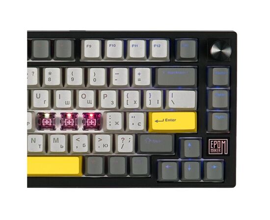 Клавіатура Epomaker TH80 SE 75 Flamingo Switch Hot-Swap RGB Wireless/Bluetooth/USB UA Black (TH80-SE-B-F), зображення 3 Клавіатура Epomaker TH80 SE 75 Flamingo Switch Hot-Swap RGB Wireless/Bluetooth/USB UA Black (TH80-SE-B-F), зображення 3