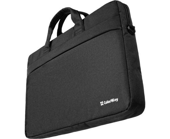 Сумка для ноутбука ColorWay 17.3" Modern Black (CW-LBM173-BK), изображение 3 Сумка для ноутбука ColorWay 17.3" Modern Black (CW-LBM173-BK), изображение 3