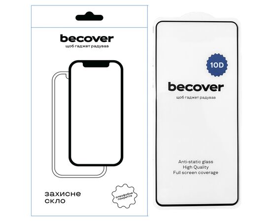 Скло захисне BeCover Motorola Edge 50 Neo 10D Black (712719)