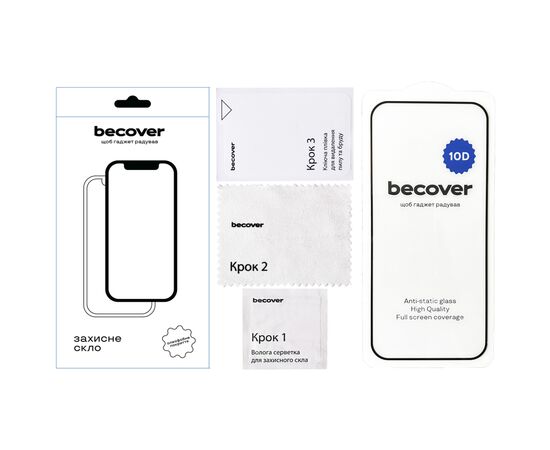 Стекло защитное BeCover Tecno Spark Go 1 (KL4) 10D Black (712724), изображение 3 Стекло защитное BeCover Tecno Spark Go 1 (KL4) 10D Black (712724), изображение 3