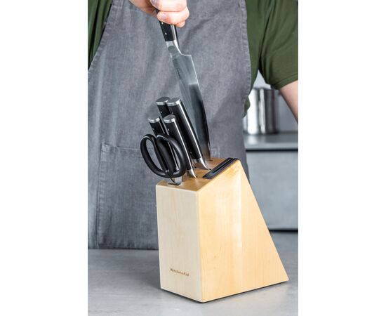 Набор ножей KitchenAid Coreline, з підставкою 5 предметів (KO5PSTSNOBG), изображение 10 Набор ножей KitchenAid Coreline, з підставкою 5 предметів (KO5PSTSNOBG), изображение 10