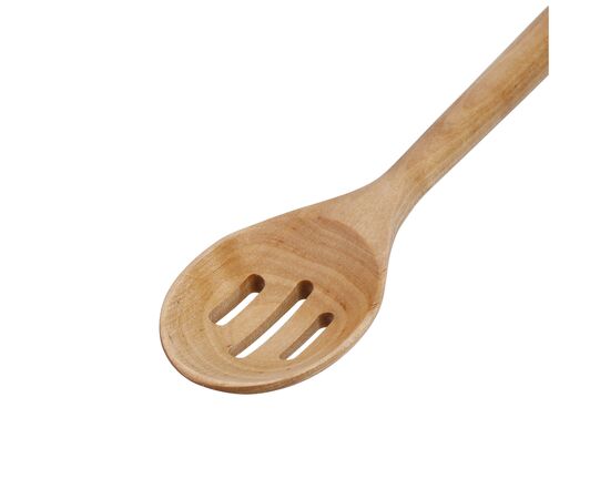 Ложка кухарська KitchenAid Coreline для сервіровки з прорізами, 34 см, береза (KQR704OHE), зображення 3 Ложка кухарська KitchenAid Coreline для сервіровки з прорізами, 34 см, береза (KQR704OHE), зображення 3