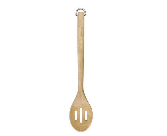 Ложка поварская KitchenAid Coreline для сервіровки з прорізами, 34 см, береза (KQR704OHE)