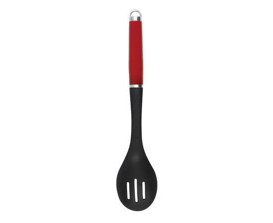 Ложка поварская KitchenAid Coreline для сервіровки з прорізами, 35,3 см, червона (KAG004OHERE), изображение 2 Ложка поварская KitchenAid Coreline для сервіровки з прорізами, 35,3 см, червона (KAG004OHERE), изображение 2