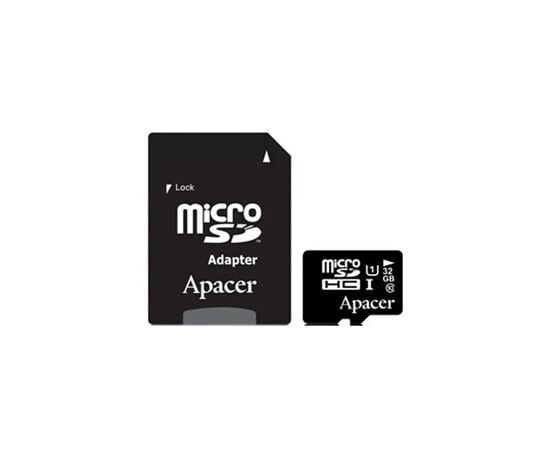 Карта пам'яті Apacer 32GB microSDHC UHS-I Class10 w/ 1 Adapter RP (AP32GMCSH10U1-R)