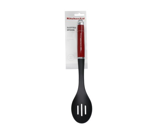 Ложка поварская KitchenAid Coreline для сервіровки з прорізами, 35,3 см, червона (KAG004OHERE), изображение 5 Ложка поварская KitchenAid Coreline для сервіровки з прорізами, 35,3 см, червона (KAG004OHERE), изображение 5