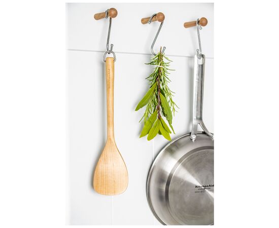 Ложка кухарська KitchenAid Coreline для спагеті, 34,1 см, береза (KQR712OHE), зображення 6 Ложка кухарська KitchenAid Coreline для спагеті, 34,1 см, береза (KQR712OHE), зображення 6