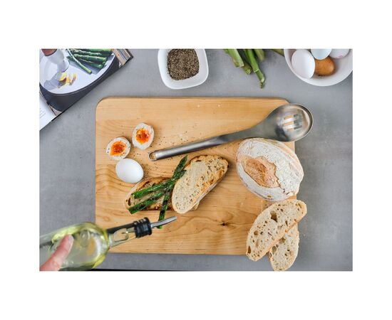 Ложка кухарська KitchenAid Premium з прорізами, 33,8 см (KMG004OHSS), зображення 5 Ложка кухарська KitchenAid Premium з прорізами, 33,8 см (KMG004OHSS), зображення 5