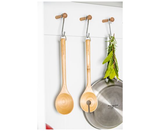 Ложка поварская KitchenAid Coreline Набір для салату, 2 шт, 30 см, береза (KQR713OHE), изображение 7 Ложка поварская KitchenAid Coreline Набір для салату, 2 шт, 30 см, береза (KQR713OHE), изображение 7