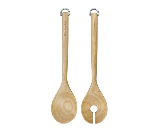 Ложка поварская KitchenAid Coreline Набір для салату, 2 шт, 30 см, береза (KQR713OHE)