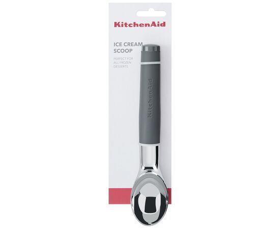 Ложка для мороженого KitchenAid Coreline, 21,6 см, сіра (KAS117OHCGG), изображение 3 Ложка для мороженого KitchenAid Coreline, 21,6 см, сіра (KAS117OHCGG), изображение 3
