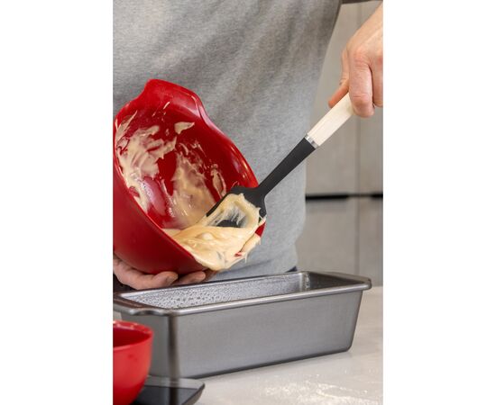 Лопатка кухонная KitchenAid Coreline для тіста, 30 см, кремовий (KAG031OHACE), изображение 6 Лопатка кухонная KitchenAid Coreline для тіста, 30 см, кремовий (KAG031OHACE), изображение 6