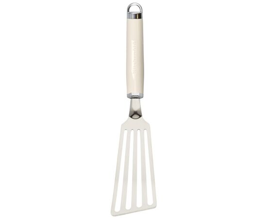Лопатка кухонная KitchenAid Coreline з прорізами, 32,8 см, кремовий (KAG024OHACE)