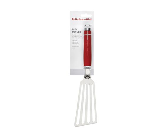Лопатка кухонная KitchenAid Coreline з прорізами, 32,8 см, червоний (KAG024OHERE), изображение 3 Лопатка кухонная KitchenAid Coreline з прорізами, 32,8 см, червоний (KAG024OHERE), изображение 3