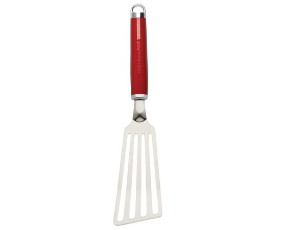 Лопатка кухонная KitchenAid Coreline з прорізами, 32,8 см, червоний (KAG024OHERE)