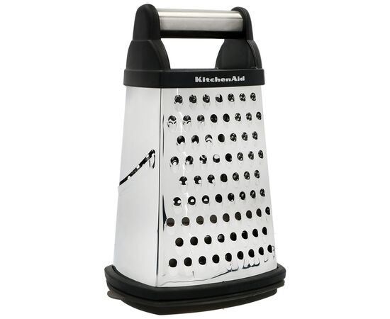 Терка KitchenAid Universal чотирьохстороння з контейнером, чорна (KQG300OSOBE)