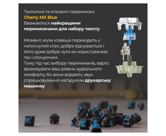 Клавіатура Ducky One 3 Cherry MX Blue RGB UA USB White (DKON2108ST-CUAPXPWWWSC1), зображення 5 Клавіатура Ducky One 3 Cherry MX Blue RGB UA USB White (DKON2108ST-CUAPXPWWWSC1), зображення 5