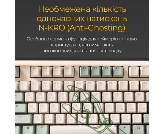 Клавиатура Ducky One 3 Cherry MX Brown UA USB Cream (DKON2108-BUAPXМAEGGC1), изображение 9 Клавиатура Ducky One 3 Cherry MX Brown UA USB Cream (DKON2108-BUAPXМAEGGC1), изображение 9