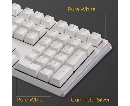 Клавиатура Ducky One 3 Cherry MX Red RGB UA USB White (DKON2108ST-RUAPXPWWWSC1), изображение 10 Клавиатура Ducky One 3 Cherry MX Red RGB UA USB White (DKON2108ST-RUAPXPWWWSC1), изображение 10