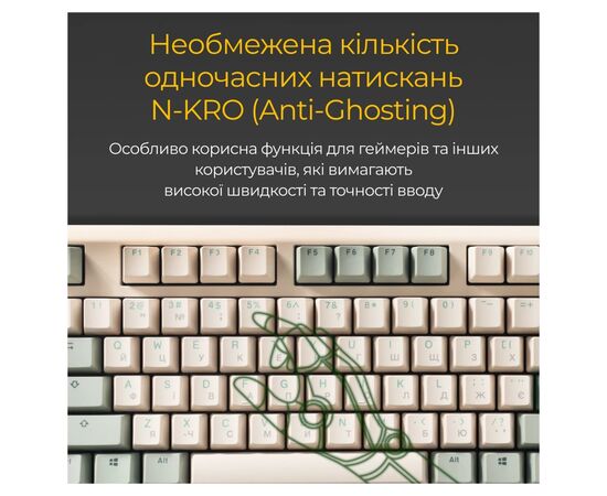 Клавіатура Ducky One 3 Cherry MX Silent Red UA USB Cream (DKON2108-SUAPXМAEGGC1), зображення 9 Клавіатура Ducky One 3 Cherry MX Silent Red UA USB Cream (DKON2108-SUAPXМAEGGC1), зображення 9
