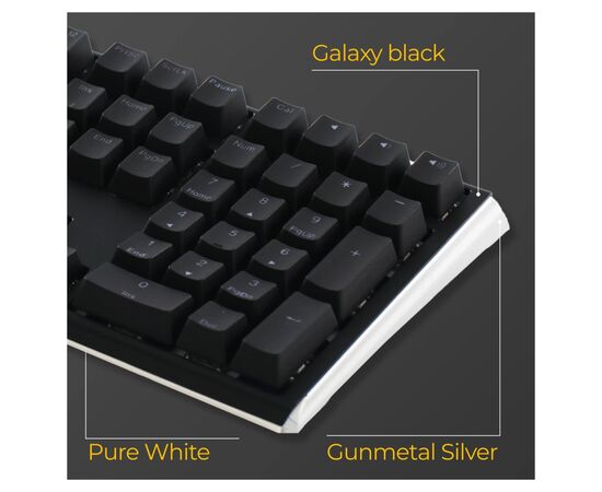 Клавіатура Ducky One 3 Cherry MX Speed Silver RGB UA USB Black (DKON2108ST-PUAPXCLAWSC1), зображення 10 Клавіатура Ducky One 3 Cherry MX Speed Silver RGB UA USB Black (DKON2108ST-PUAPXCLAWSC1), зображення 10
