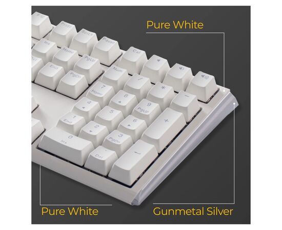 Клавіатура Ducky One 3 Cherry MX Speed Silver RGB UA USB White (DKON2108ST-PUAPXPWWWSC1), зображення 10 Клавіатура Ducky One 3 Cherry MX Speed Silver RGB UA USB White (DKON2108ST-PUAPXPWWWSC1), зображення 10