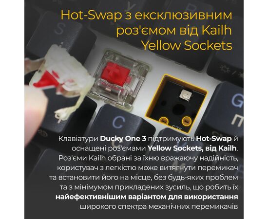 Клавиатура Ducky One 3 Mini Cherry MX Brown RGB UA USB Black (DKON2161ST-BUAPXCLAWSC1), изображение 12 Клавиатура Ducky One 3 Mini Cherry MX Brown RGB UA USB Black (DKON2161ST-BUAPXCLAWSC1), изображение 12