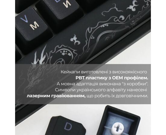 Клавиатура Ducky One 3 Mini Cherry MX Brown RGB UA USB Black (DKON2161ST-BUAPXCLAWSC1), изображение 8 Клавиатура Ducky One 3 Mini Cherry MX Brown RGB UA USB Black (DKON2161ST-BUAPXCLAWSC1), изображение 8