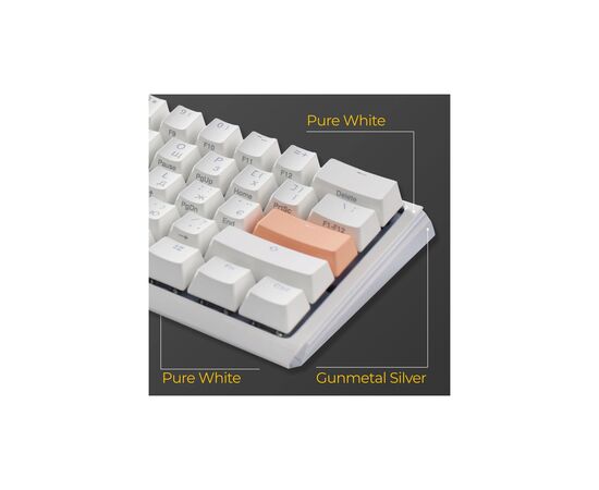 Клавиатура Ducky One 3 Mini Cherry MX Brown RGB UA USB White (DKON2161ST-BUAPXPWWWSC1), изображение 12 Клавиатура Ducky One 3 Mini Cherry MX Brown RGB UA USB White (DKON2161ST-BUAPXPWWWSC1), изображение 12