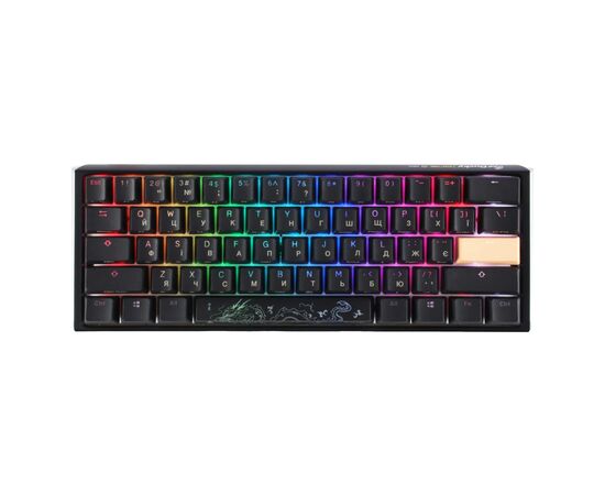 Клавиатура Ducky One 3 Mini Cherry MX Red RGB UA USB Black (DKON2161ST-RUAPXCLAWSC1)
