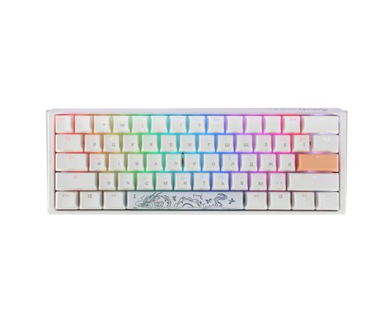 Клавиатура Ducky One 3 Mini Cherry MX Red RGB UA USB White (DKON2161ST-RUAPXPWWWSC1)