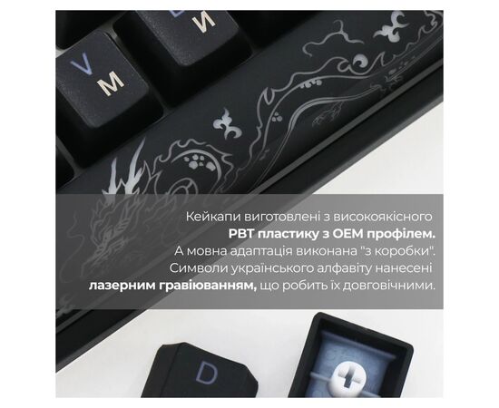 Клавиатура Ducky One 3 SF Cherry MX Red RGB UA USB Black (DKON2167ST-RUAPXCLAWSC1), изображение 8 Клавиатура Ducky One 3 SF Cherry MX Red RGB UA USB Black (DKON2167ST-RUAPXCLAWSC1), изображение 8