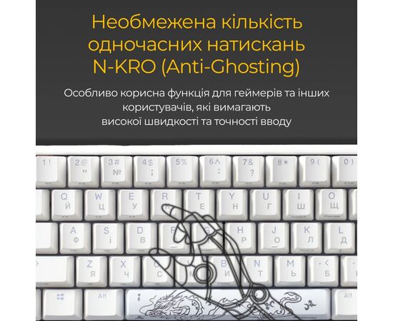 Клавиатура Ducky One 3 SF Cherry MX Red RGB UA USB White (DKON2167ST-RUAPXPWWWSC1), изображение 9 Клавиатура Ducky One 3 SF Cherry MX Red RGB UA USB White (DKON2167ST-RUAPXPWWWSC1), изображение 9