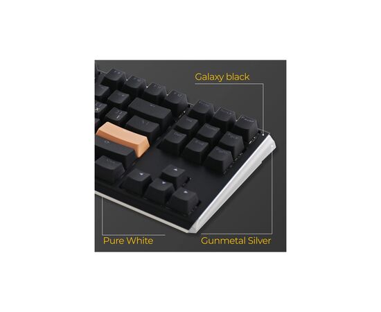 Клавиатура Ducky One 3 TKL Cherry MX Blue RGB UA USB Black (DKON2187ST-CUAPXCLAWSC1), изображение 12 Клавиатура Ducky One 3 TKL Cherry MX Blue RGB UA USB Black (DKON2187ST-CUAPXCLAWSC1), изображение 12