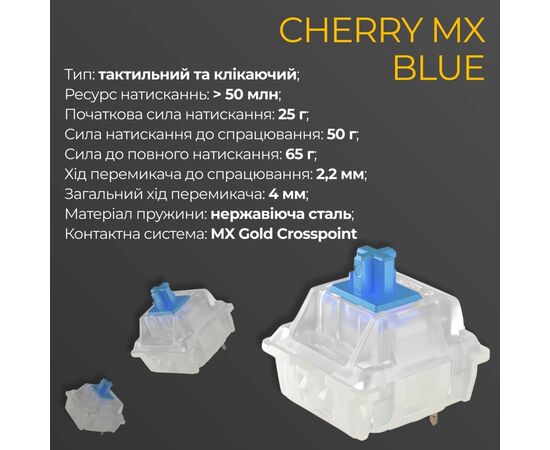 Клавіатура Ducky One 3 TKL Cherry MX Blue RGB UA USB White (DKON2187ST-CUAPXPWWWSC1), зображення 6 Клавіатура Ducky One 3 TKL Cherry MX Blue RGB UA USB White (DKON2187ST-CUAPXPWWWSC1), зображення 6