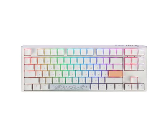 Клавиатура Ducky One 3 TKL Cherry MX Blue RGB UA USB White (DKON2187ST-CUAPXPWWWSC1)