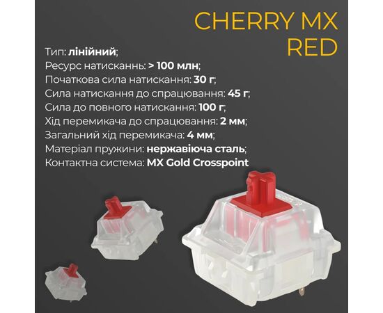 Клавиатура Ducky One 3 TKL Cherry MX Red UA USB Cream (DKON2187-RUAPXМAEGGC1), изображение 6 Клавиатура Ducky One 3 TKL Cherry MX Red UA USB Cream (DKON2187-RUAPXМAEGGC1), изображение 6