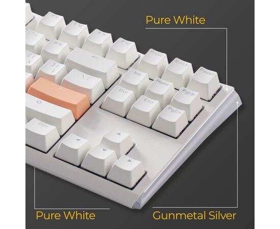 Клавіатура Ducky One 3 TKL Cherry MX Speed Silver RGB UA USB White (DKON2187ST-PUAPXPWWWSC1), зображення 10 Клавіатура Ducky One 3 TKL Cherry MX Speed Silver RGB UA USB White (DKON2187ST-PUAPXPWWWSC1), зображення 10