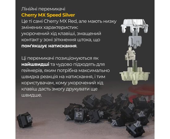 Клавіатура Ducky One 3 TKL Cherry MX Speed Silver RGB UA USB White (DKON2187ST-PUAPXPWWWSC1), зображення 5 Клавіатура Ducky One 3 TKL Cherry MX Speed Silver RGB UA USB White (DKON2187ST-PUAPXPWWWSC1), зображення 5