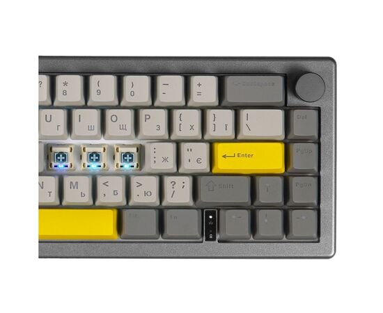 Клавиатура Epomaker EK68 65 Budgerigar V2 Switch Hot-Swap RGB Wireless/Bluetooth/USB UA Black (EK68-B-BV2), изображение 2 Клавиатура Epomaker EK68 65 Budgerigar V2 Switch Hot-Swap RGB Wireless/Bluetooth/USB UA Black (EK68-B-BV2), изображение 2