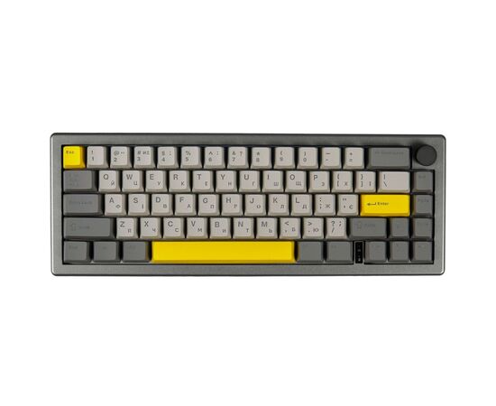 Клавиатура Epomaker EK68 65 Budgerigar V2 Switch Hot-Swap RGB Wireless/Bluetooth/USB UA Black (EK68-B-BV2)