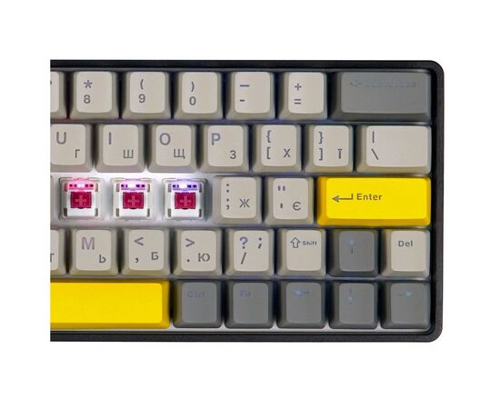 Клавиатура Epomaker EP64 60 Mulan Switch Hot-Swap RGB Wireless/Bluetooth/USB UA Black (EP64-B-M), изображение 3 Клавиатура Epomaker EP64 60 Mulan Switch Hot-Swap RGB Wireless/Bluetooth/USB UA Black (EP64-B-M), изображение 3
