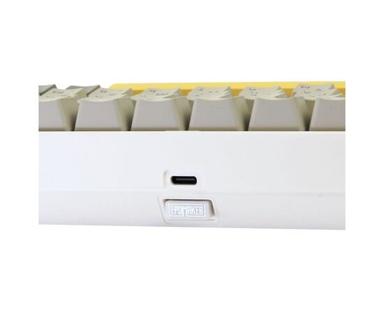 Клавиатура Epomaker EP64 60 Mulan Switch Hot-Swap RGB Wireless/Bluetooth/USB UA White (EP64-W-M), изображение 3 Клавиатура Epomaker EP64 60 Mulan Switch Hot-Swap RGB Wireless/Bluetooth/USB UA White (EP64-W-M), изображение 3