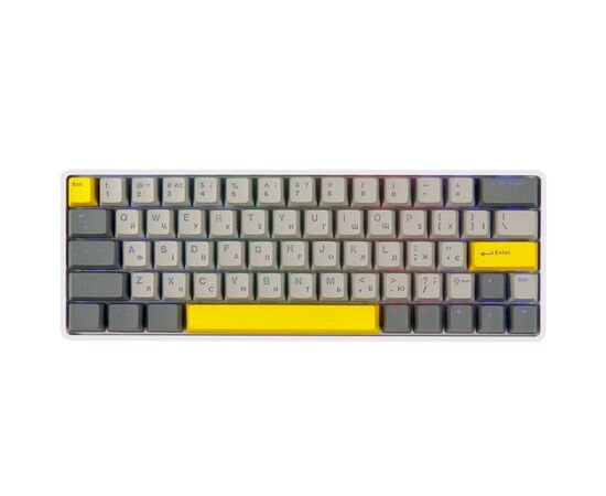 Клавіатура Epomaker EP64 60 Mulan Switch Hot-Swap RGB Wireless/Bluetooth/USB UA White (EP64-W-M)