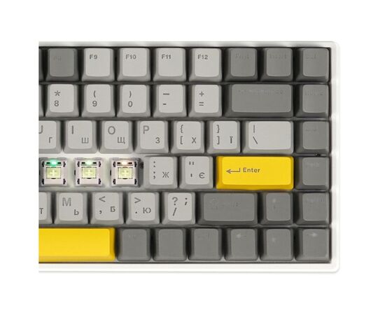 Клавіатура Epomaker EP84 Plus 75 Wisteria Linear Switch Hot-Swap RGB Wireless/Bluetooth/USB UA White (EP84-W-WL), зображення 2 Клавіатура Epomaker EP84 Plus 75 Wisteria Linear Switch Hot-Swap RGB Wireless/Bluetooth/USB UA White (EP84-W-WL), зображення 2