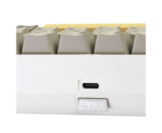 Клавіатура Epomaker EP84 Plus 75 Wisteria Linear Switch Hot-Swap RGB Wireless/Bluetooth/USB UA White (EP84-W-WL), зображення 3 Клавіатура Epomaker EP84 Plus 75 Wisteria Linear Switch Hot-Swap RGB Wireless/Bluetooth/USB UA White (EP84-W-WL), зображення 3