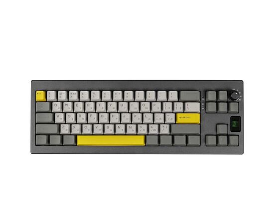 Клавіатура Epomaker Shadow-X 70 Flamingo Switch Hot-Swap LCD Screen RGB Wireless/Bluetooth/USB UA Black (SHX-B-F)