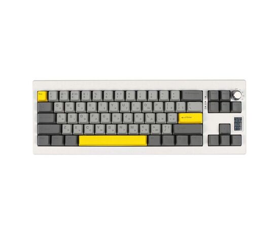 Клавиатура Epomaker Shadow-X 70 Mulan Switch Hot-Swap LCD Screen RGB Wireless/Bluetooth/USB UA White (SHX-W-M)