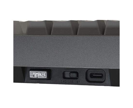 Клавіатура Epomaker TH80 Pro V2 75 Sea Salt Silent Switch Hot-Swap LCD Screen RGB Wireless/Bluetooth/USB UA Black (TH80-PROV2-B-SS), зображення 4 Клавіатура Epomaker TH80 Pro V2 75 Sea Salt Silent Switch Hot-Swap LCD Screen RGB Wireless/Bluetooth/USB UA Black (TH80-PROV2-B-SS), зображення 4